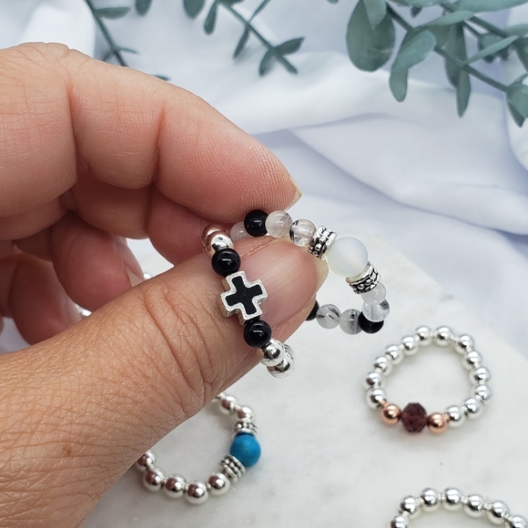 Handmade Silver Gemstone Rings - Picture 4 of 4